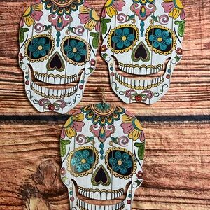 Colorful Sugar Skull Wall Decor